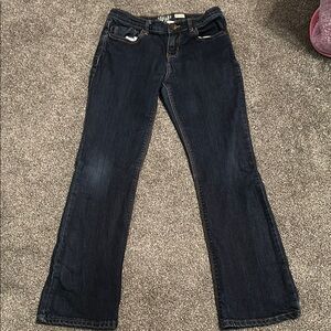 B’gosh Girls Dark Wash Blue Bootcut Jeans